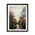 Plakat w ramie 50x70 - Jesienne Spacerki po Holenderskich Kanałach - kanały, Holandia - rama czarna