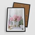 Plakat w ramie 50x70 - Miłość w powietrzu - kwiaty, romantyczne - rama czarna