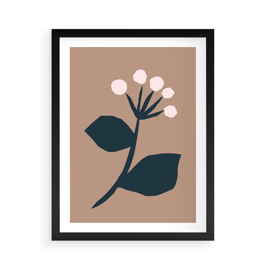 Plakat w ramie 50x70 - Rozbijające Granice - abstrakcyjny obraz, plakat - rama czarna