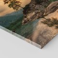 Obraz na płótnie 60x60 - Jezioro Górskie - Spotkanie z Naturą - jezioro, góry