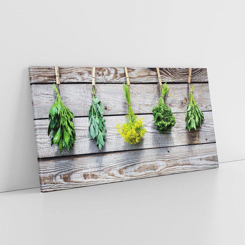 Obraz na płótnie 140x70 - Zielenina: Harmonia natury - zielenina