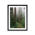 Plakat w ramie 30x40 - Mgliste Marzenia - artystyczna fotografia, las - rama czarna