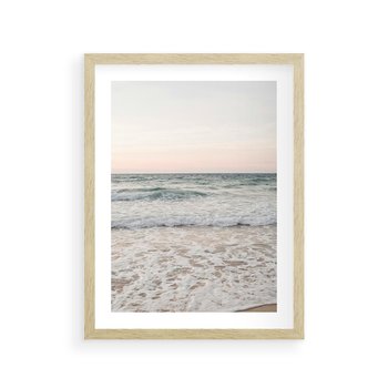 Plakat w ramie 30x40 - Krajobraz Morza i Fal - morze, fale - rama drewno