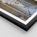 Plakat w ramie 50x70 - Kolumny Czasu - architektura, kolumny - rama czarna