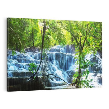 Obraz na płótnie 70x50 - Meksykański wodospad w lesie - wodospad, las