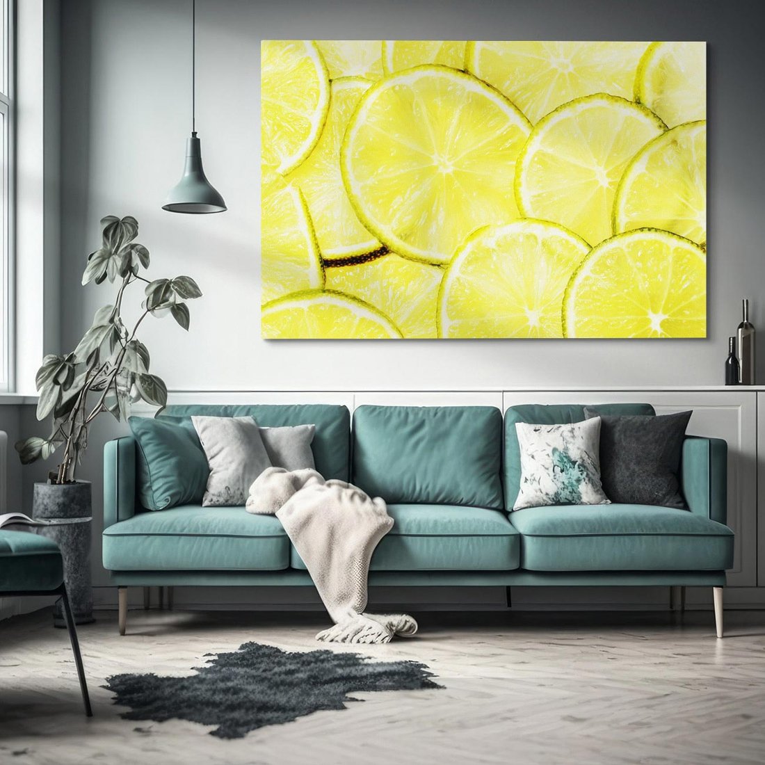 Obraz na płótnie 120x80 - Cytryny, Limonki - Owocowa Świeżość - cytryny, limonki