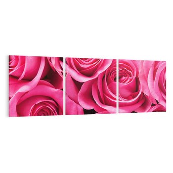 Obraz na płótnie 90x30 - Romantyczne róże w pełnym rozkwicie - róże, kwiaty
