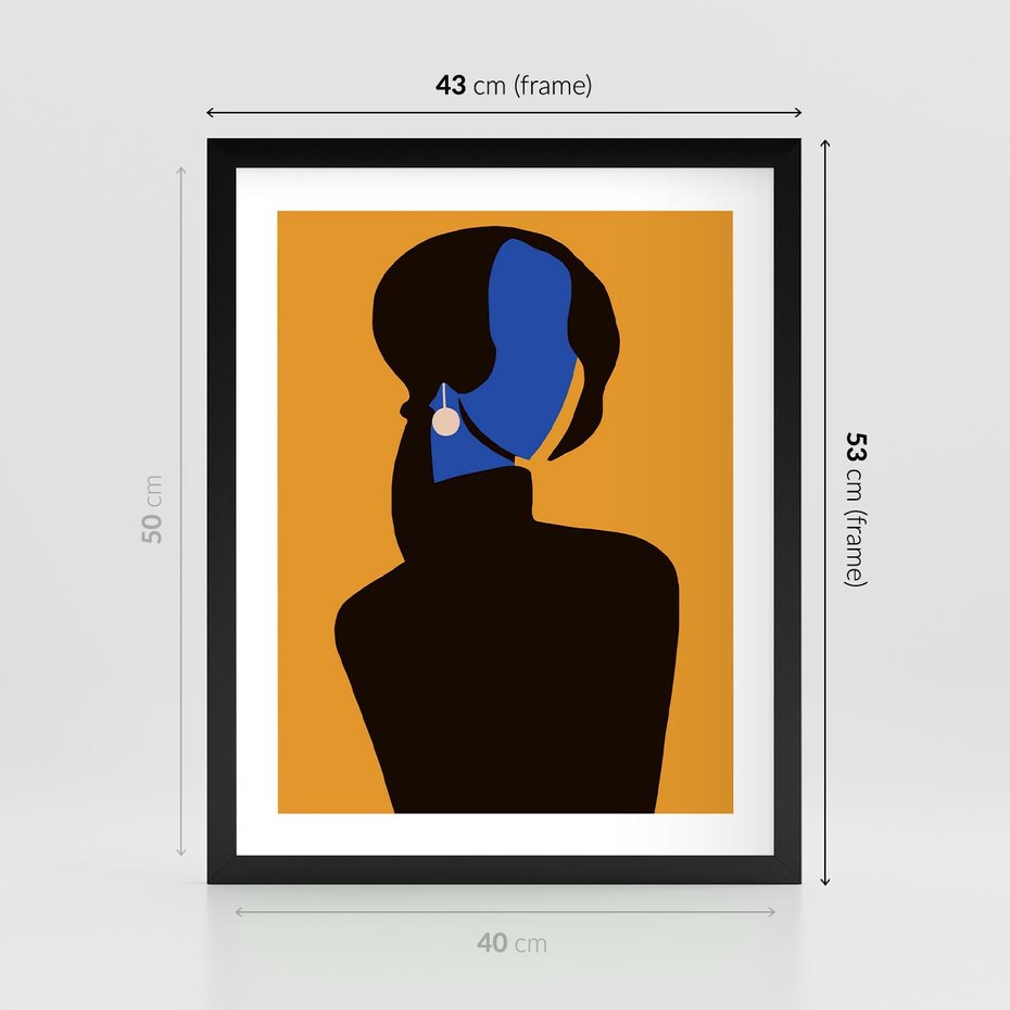 Plakat w ramie 40x50 - Transformacja Form - sztuka nowoczesna, plakat - rama czarna