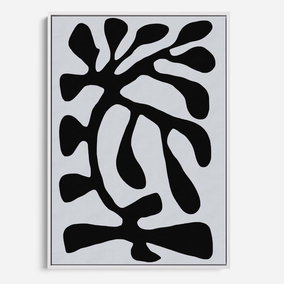 Obraz w ramie 80x120 - Przenikające Refleksje - matisse, sztuka nowoczesna - rama biała