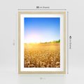 Plakat w ramie 30x40 - Żyzne Pola - pole, pszenicy - rama drewno