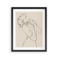 Plakat w ramie 40x50 - Bezkresny Taniec - kobieta, szkic - rama czarna