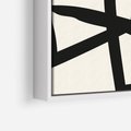 Obraz w ramie 70x100 - Impresje Wymiaru - linie, abstrakcja - rama biała