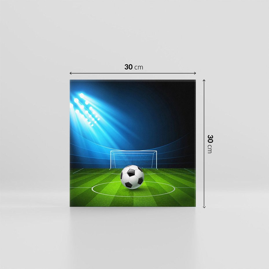 Obraz na płótnie 30x30 - Piłkarska ekscytacja w momencie gola - piłka, nożna