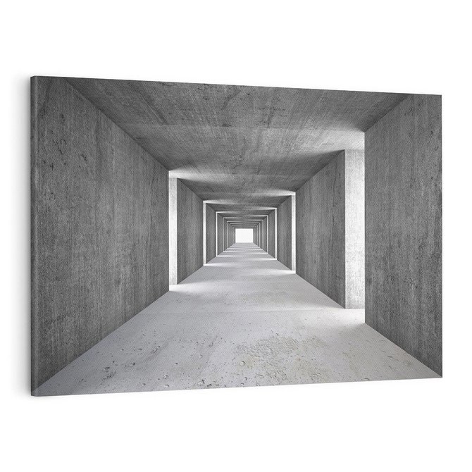 Obraz na płótnie 100x70 - Abstrakcyjna głębia - 3D, tunel