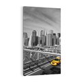 Obraz na płótnie 50x70 - Podróż taksówką przez Nowy Jork - TAXI, miasto