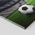 Obraz na płótnie 120x80 - Piłka nożna: pasja na stadionie - piłka, nożna