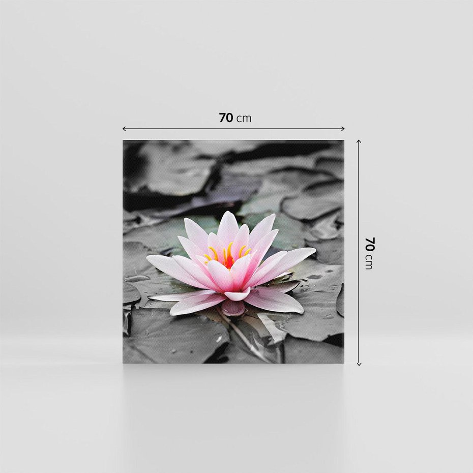 Obraz na płótnie 70x70 - Liliowy kwiat - lilia, kwiat