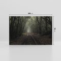 Obraz na płótnie 100x70 - Urok Drogi - las, droga