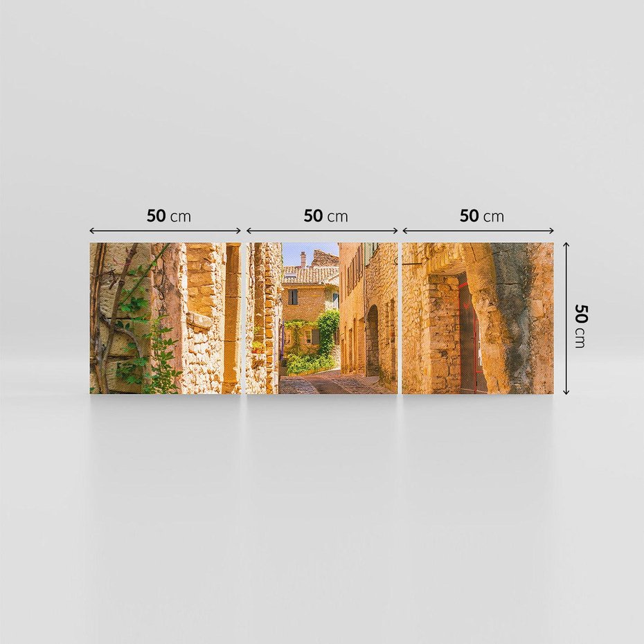 Obraz na płótnie 150x50 - Malownicza uliczka w perspektywie - uliczka, perspektywa