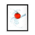 Plakat w ramie 40x50 - Apetyczna KuchniaNowoczesna Ekspresja - pomidor, jedzenie - rama czarna