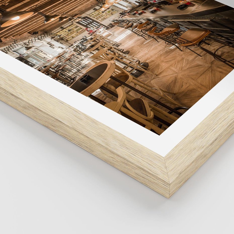 Plakat w ramie 30x40 - Smak i styl - restauracja, architektura - rama drewno