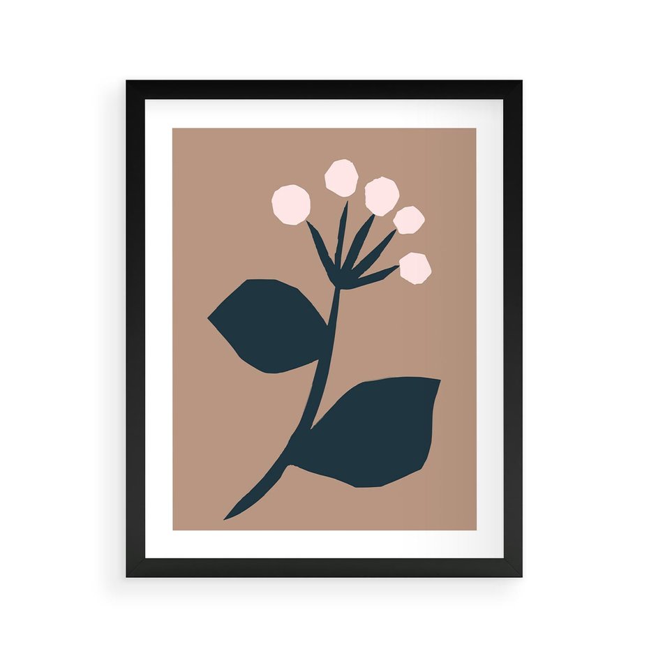 Plakat w ramie 40x50 - Rozbijające Granice - abstrakcyjny obraz, plakat - rama czarna