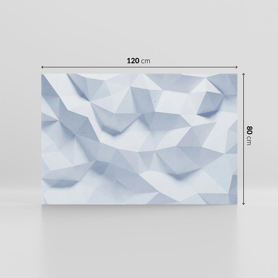 Obraz na płótnie 120x80 - Trójwymiarowa geometria - geometria, 3d