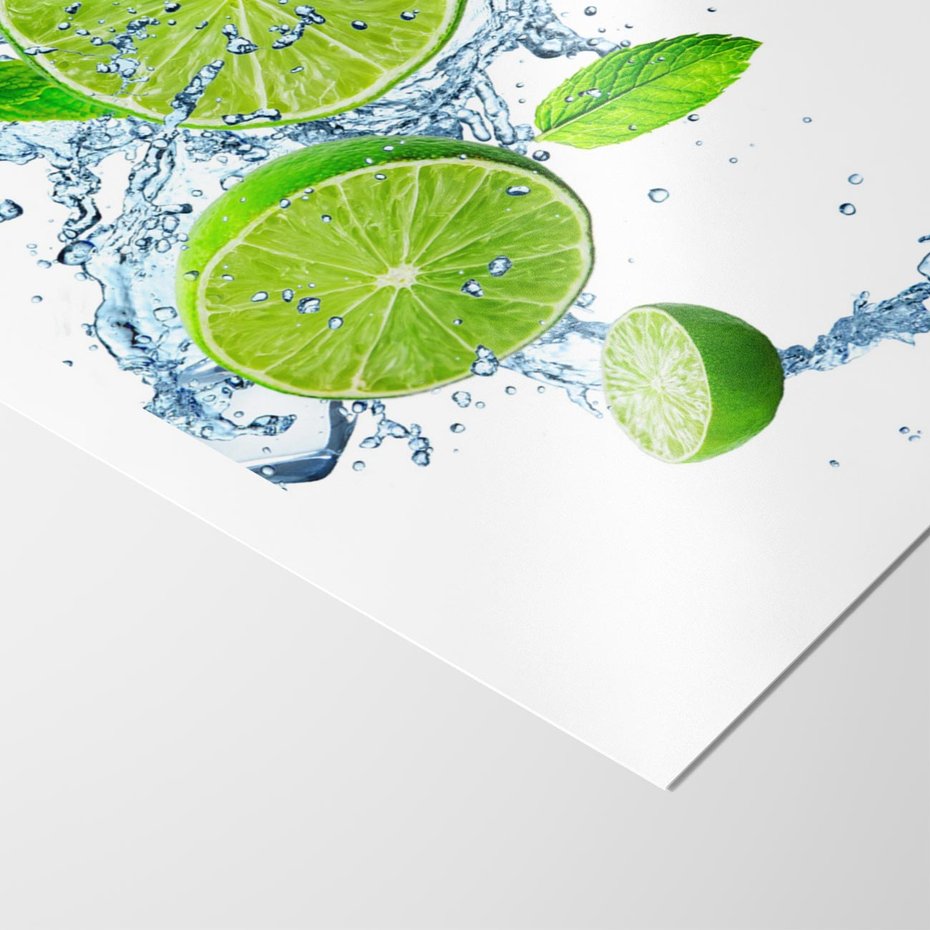 Plakat bez ramy 40x50 - Świeżość i Witalność - limonka, owoce