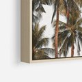 Obraz w ramie 80x120 - Palmy - tęsknota za Hawajami - palmy, Hawaje - rama drewno