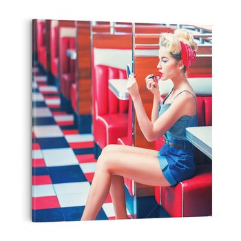 Obraz na płótnie 50x50 - Ikoniczna Uroda - retro, Marylin Monroe
