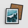 Plakat w ramie 40x50 - Wibracje Oceanu - turkusowy ocean, fale - rama czarna