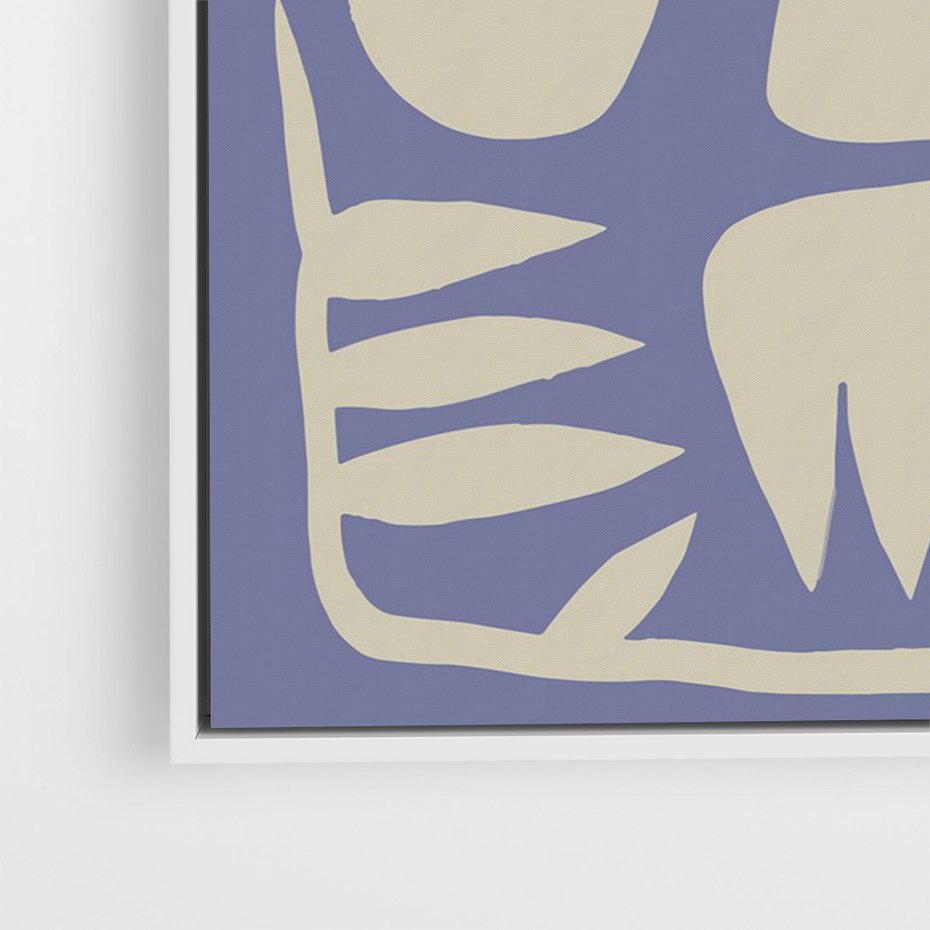 Obraz w ramie 70x100 - Widok Abstrakcyjny - skandynawski styl, plakat - rama biała