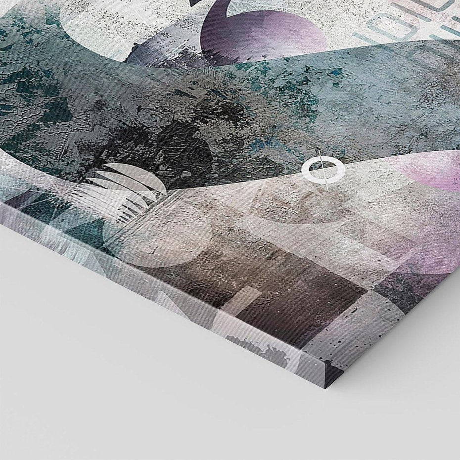 Obraz na płótnie 100x70 - Nocne opowieści w barwach - typografia, abstrakcja