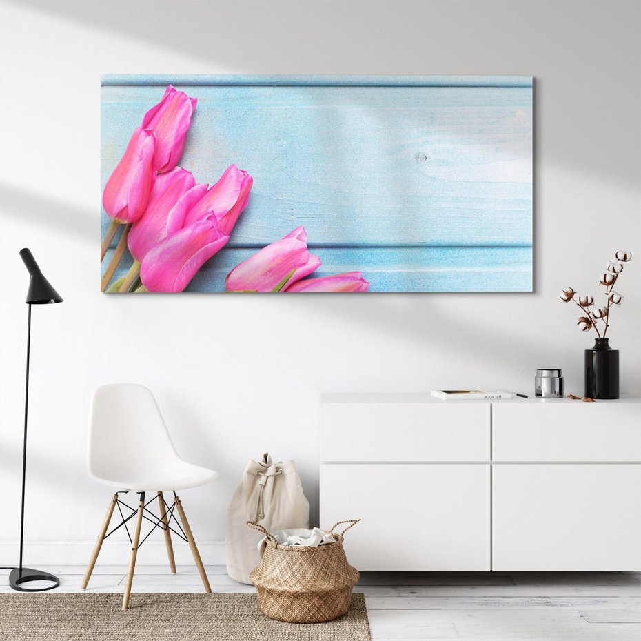 Obraz na płótnie 120x60 - Piękno w pełnym rozkwicie - kwiaty, tulipany