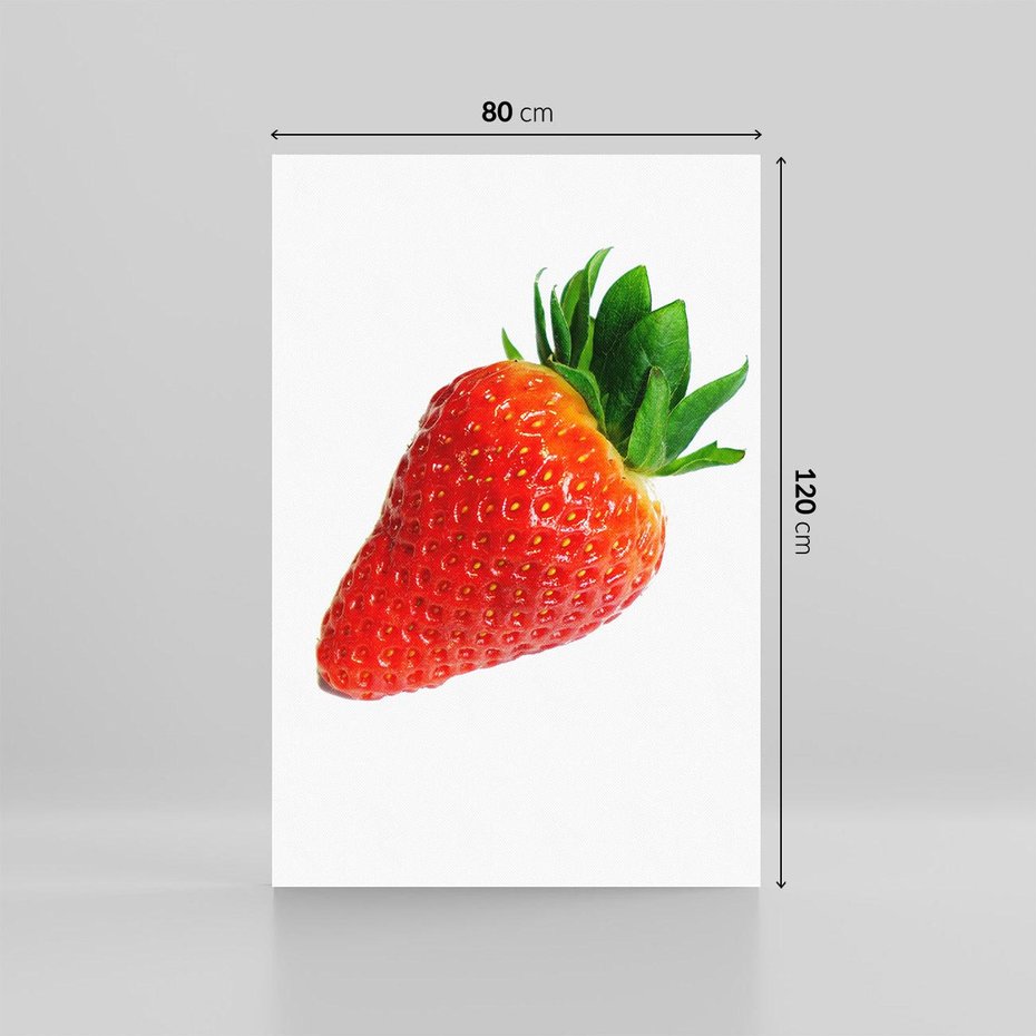 Obraz na płótnie 80x120 - Truskawka - Owocowa Rozkosz - truskawka, owoc