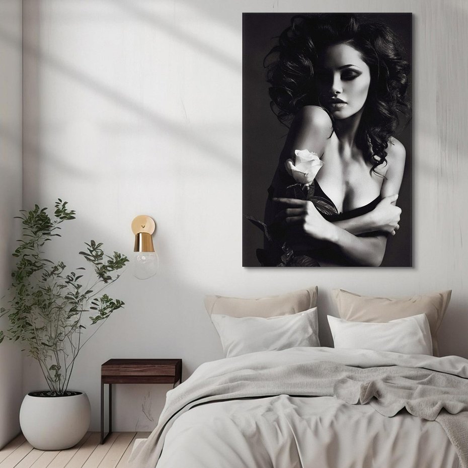 Obraz na płótnie 70x100 - Piękno kobiecego aktu uchwycone - kobieta, akt