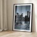 Plakat bez ramy 30x40 - Nocne pejzaże miasta - miasto, nocą