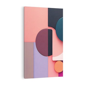 Obraz na płótnie 80x120 - Przenikanie przestrzeni czasu - abstrakcja, geometria