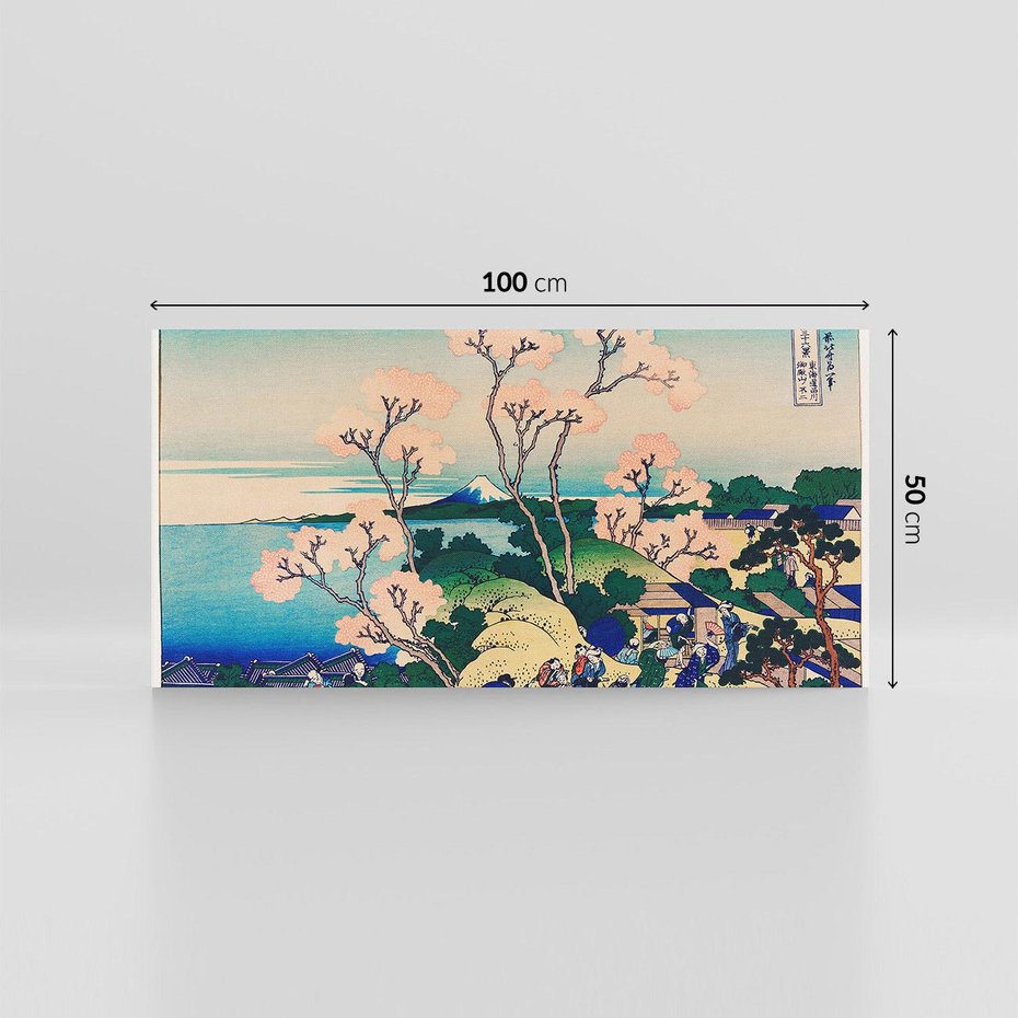 Obraz na płótnie 100x50 - "Goten-Yama Hill, Shinagawa on the Tokaido" Katsushika Hokusai - Reprodukcja - reprodukcja, obraz na płótnie