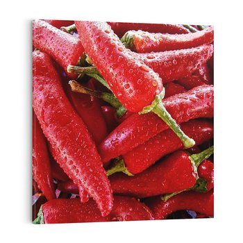 Obraz na płótnie 40x40 - Czerwone Papryczki - czerwone, papryczki