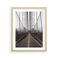 Plakat w ramie 40x50 - Nowoczesna Linia - most, nowoczesna - rama drewno