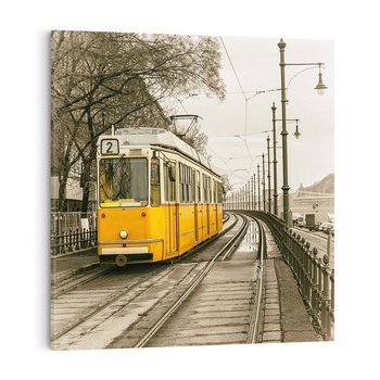 Obraz na płótnie 40x40 - Tramwaj w Lizbonie - Lizbona, tramwaj