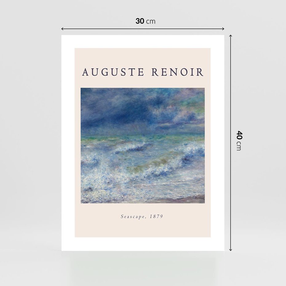 Plakat bez ramy 30x40 - Auguste Renoir: Plakat z Pięknem Morza - auguste renoir, reprodukcja