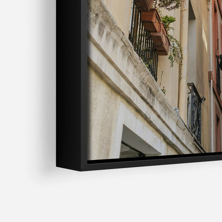 Obraz w ramie 50x70 - Włoskie uroki - włoskie, uliczki - rama czarna