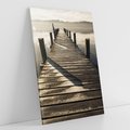 Obraz na płótnie 80x120 - Pomost nad jeziorem - pomost, jezioro