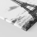 Obraz na płótnie 30x30 - Wieża Eiffla - czarno białe zdjecie, wieża eiffla