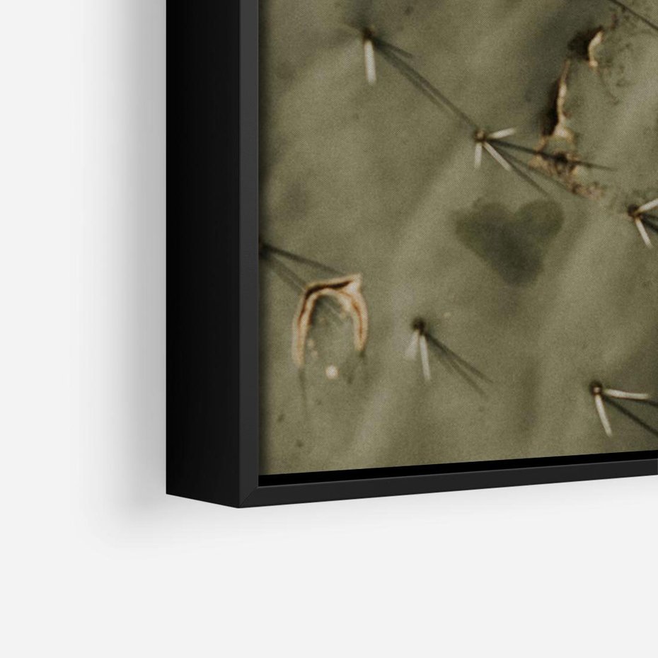 Obraz w ramie 100x70 - Urok Egzotyki - kaktusy, boho - rama czarna