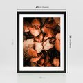 Plakat w ramie 40x50 - Jesienna Paleta - liście, jesień - rama czarna