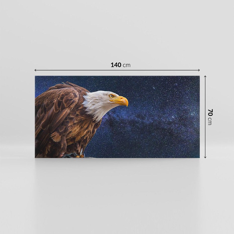 Obraz na płótnie 140x70 - Orzeł w niebieskiej przestrzeni - orzeł, ptak