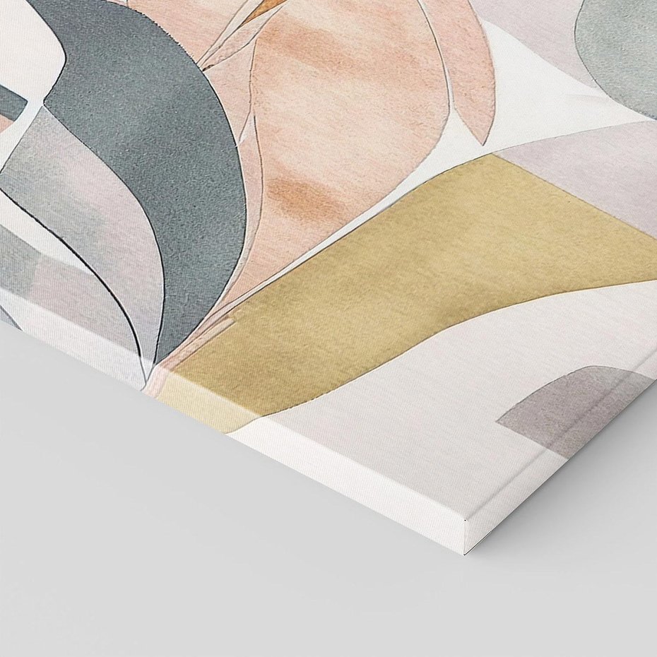 Obraz na płótnie 40x40 - Beżowe Akwarele - pastelowe akwarele, kształty